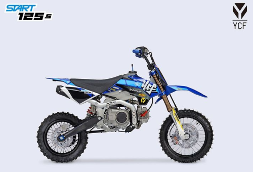 Kinder Motocross Dirtbike YCF START F125s LIMITED Blue Semiautomatik